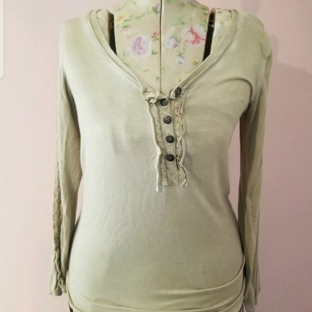 Women's Henley Button Shirt